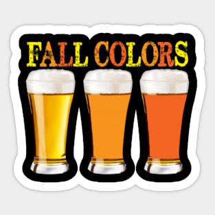 Otoberfest Fall Colors Drinking Team Sticker